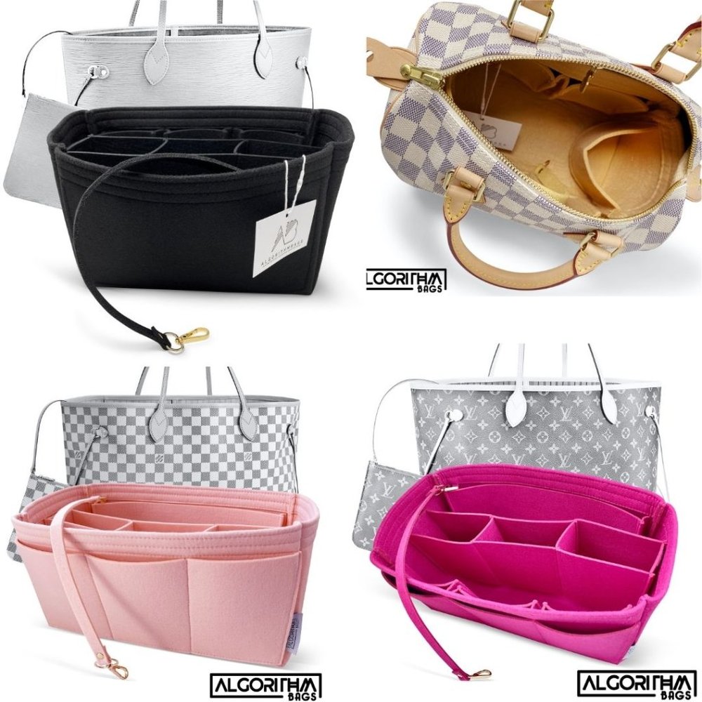 👑 AlgorithmBags LV Graceful MM PM Purse Organizer Insert Rose Ballerine Pink - Picture 12 of 13
